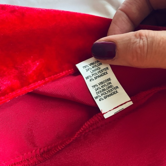 Ramy Brook red velvet holday cocktail dress - Picture 3 of 10